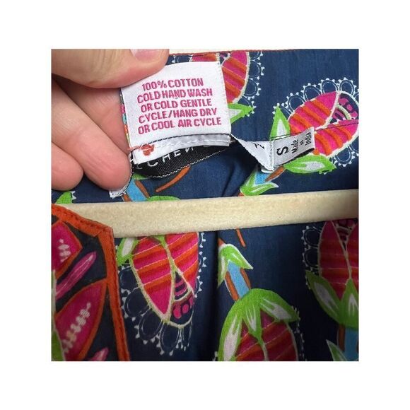 Gretchen Scott Designs Tropical Cotton Tunic Top Sz. S - Picture 4 of 4